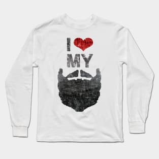 I Love My Beard Long Sleeve T-Shirt